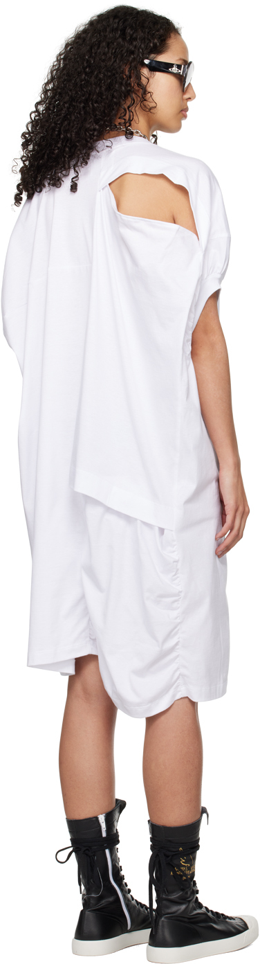 Vivienne Westwood White Dolly Midi Dress In A401 White