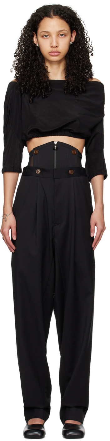 Vivienne Westwood Black Macca Trousers In N401 Black