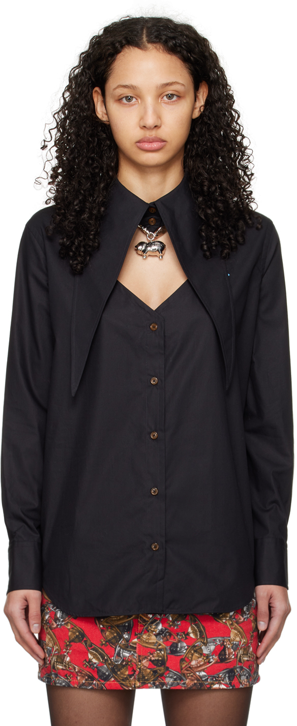 Vivienne Westwood Black Heart Shirt In N401 Black