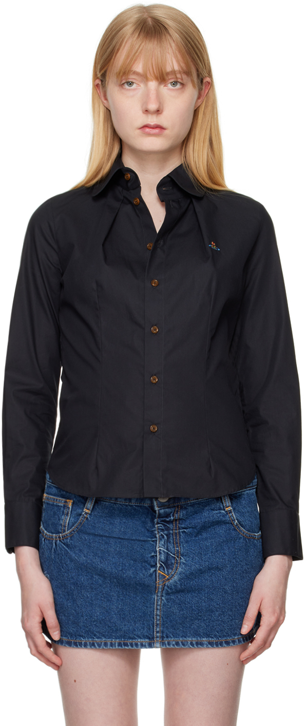 Shop Vivienne Westwood Black Toulouse Shirt In N401 Black