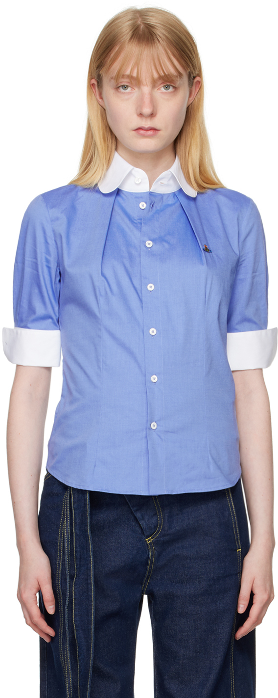Shop Vivienne Westwood Blue Toulouse Shirt In K417 Blue