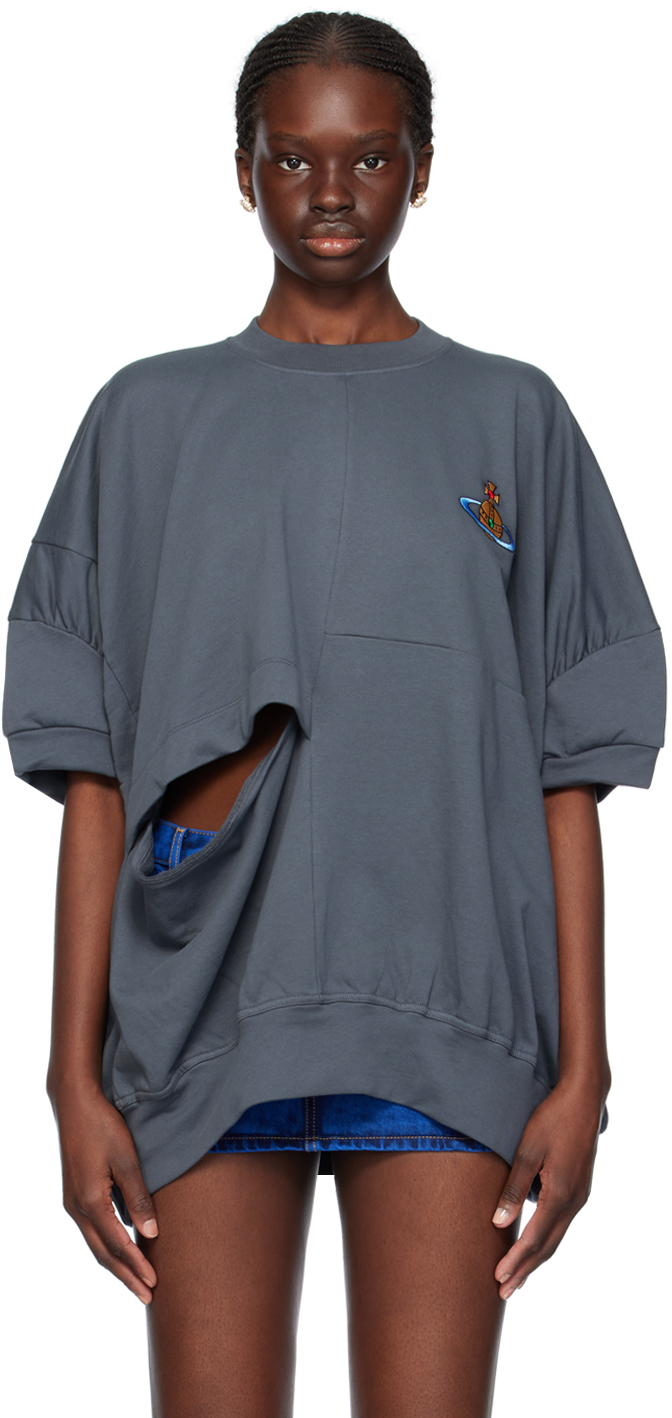 Shop Vivienne Westwood Gray Dolly Sweatshirt In P408 Grey