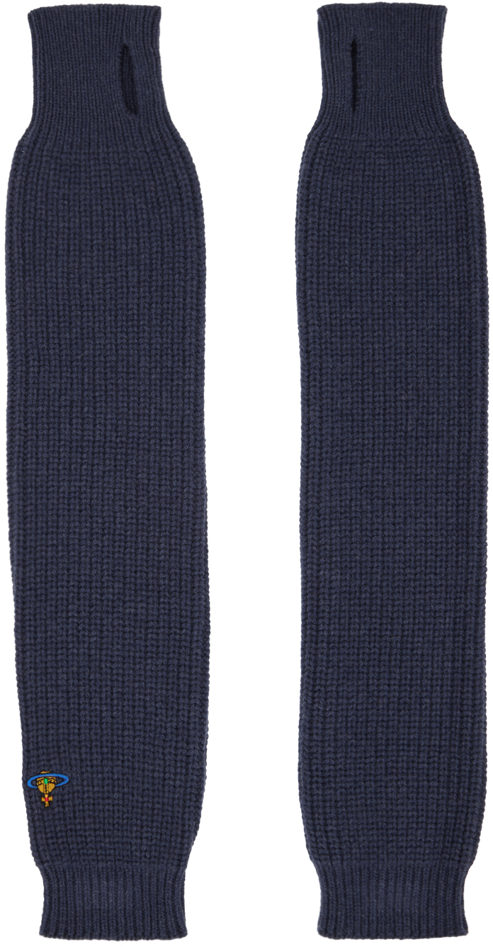 Blue Fisherman Arm Warmers by Vivienne Westwood on Sale
