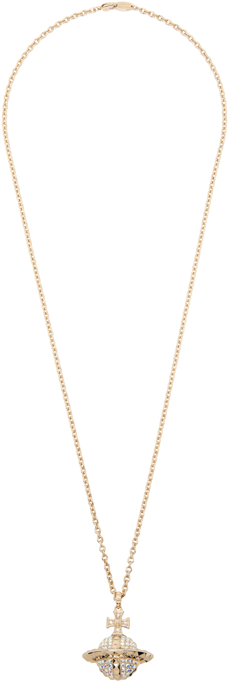 Gold Mayfair Large Orb Pendant Necklace