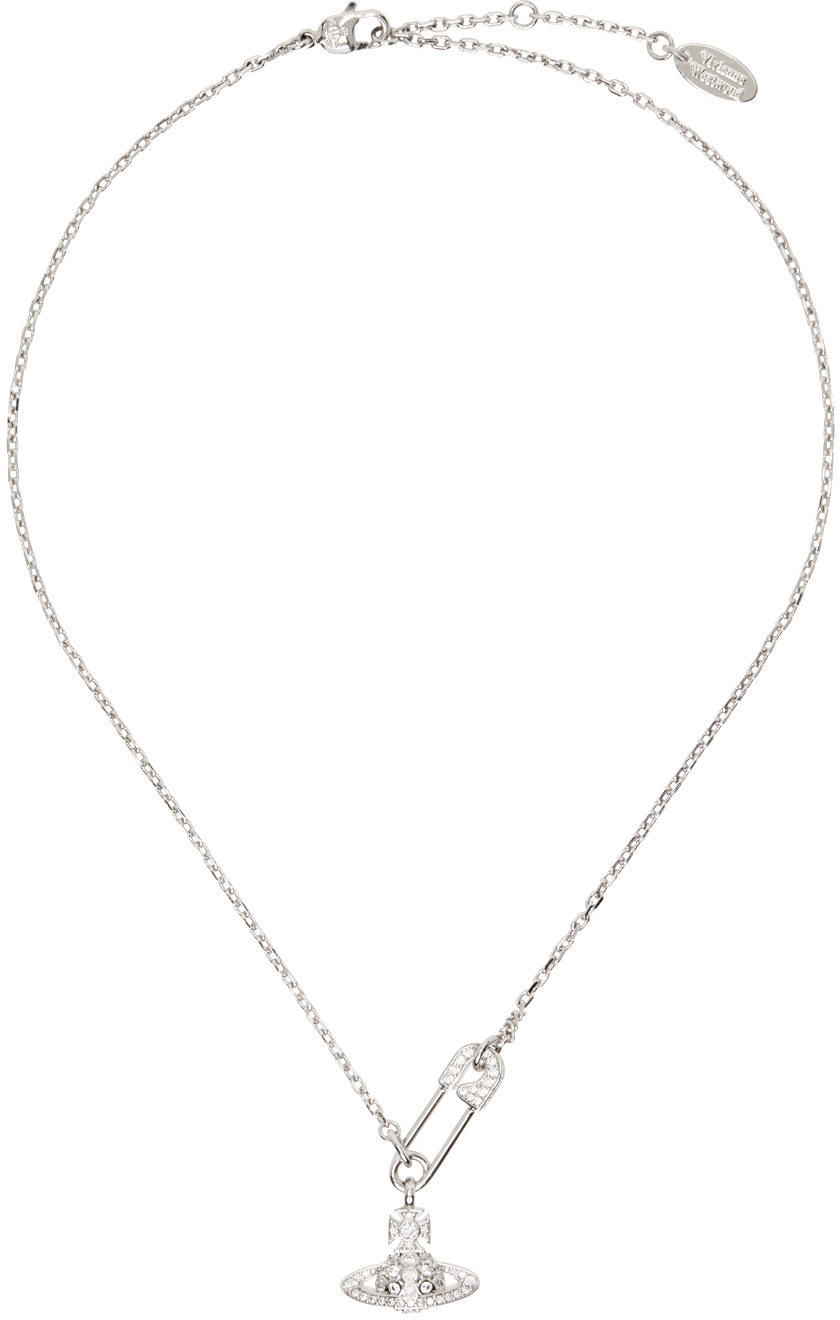 Vivienne Westwood: Silver Lucrece Pendant Necklace | SSENSE