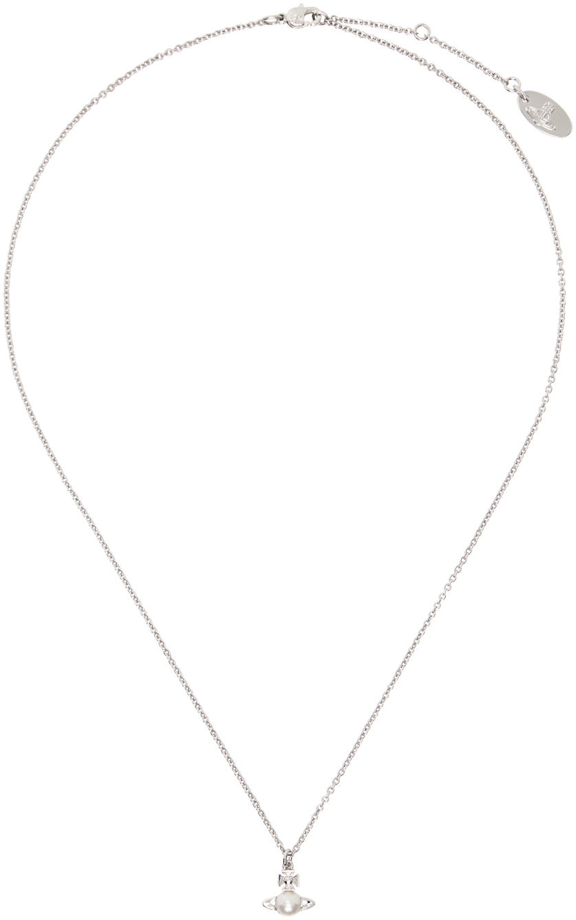 Vivienne Westwood: Silver Balbina Pendant Necklace | SSENSE