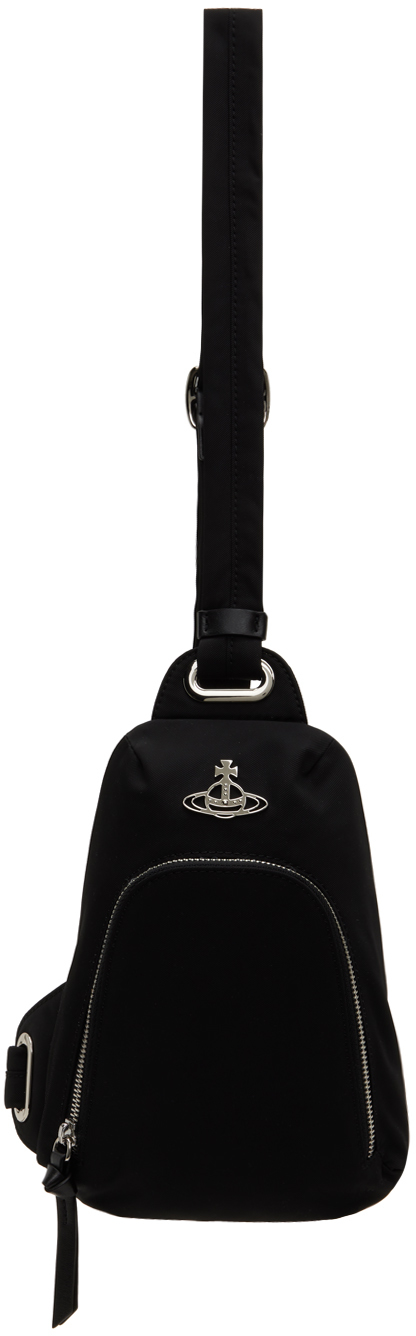 Shop Vivienne Westwood Black Sling Bag In N401 Black