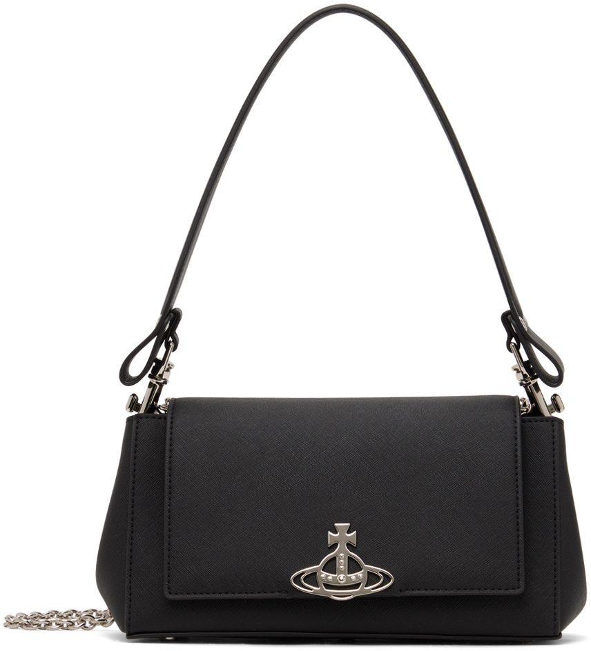 Vivienne Westwood Black Hazel Medium Bag In N401 Black