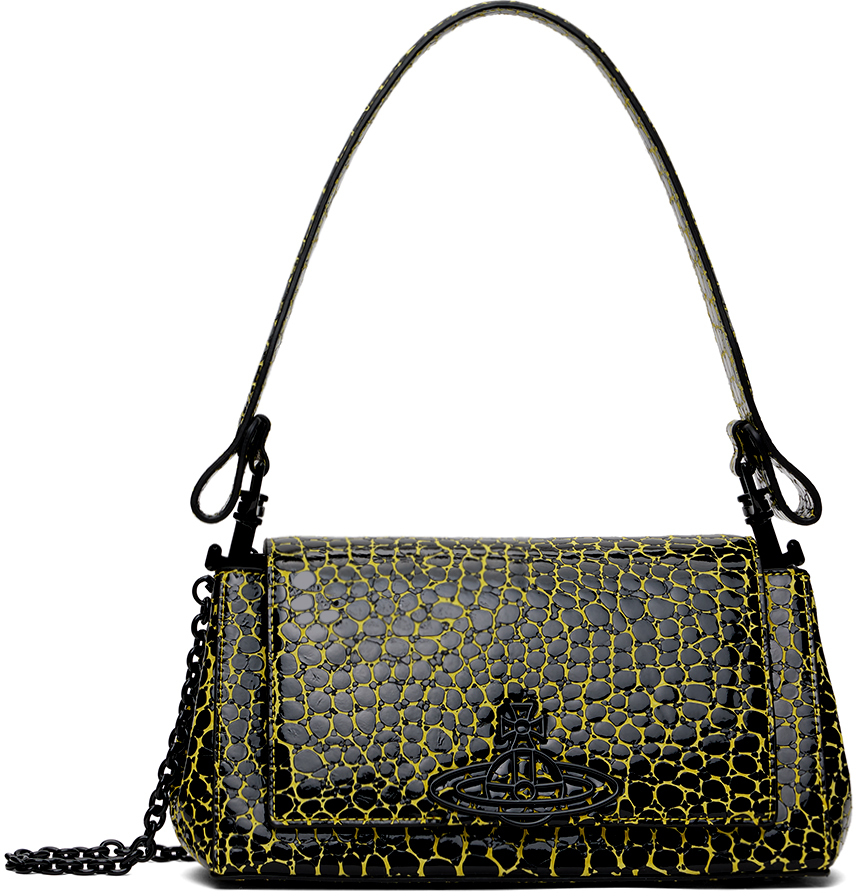 Black & Yellow Hazel Medium Bag