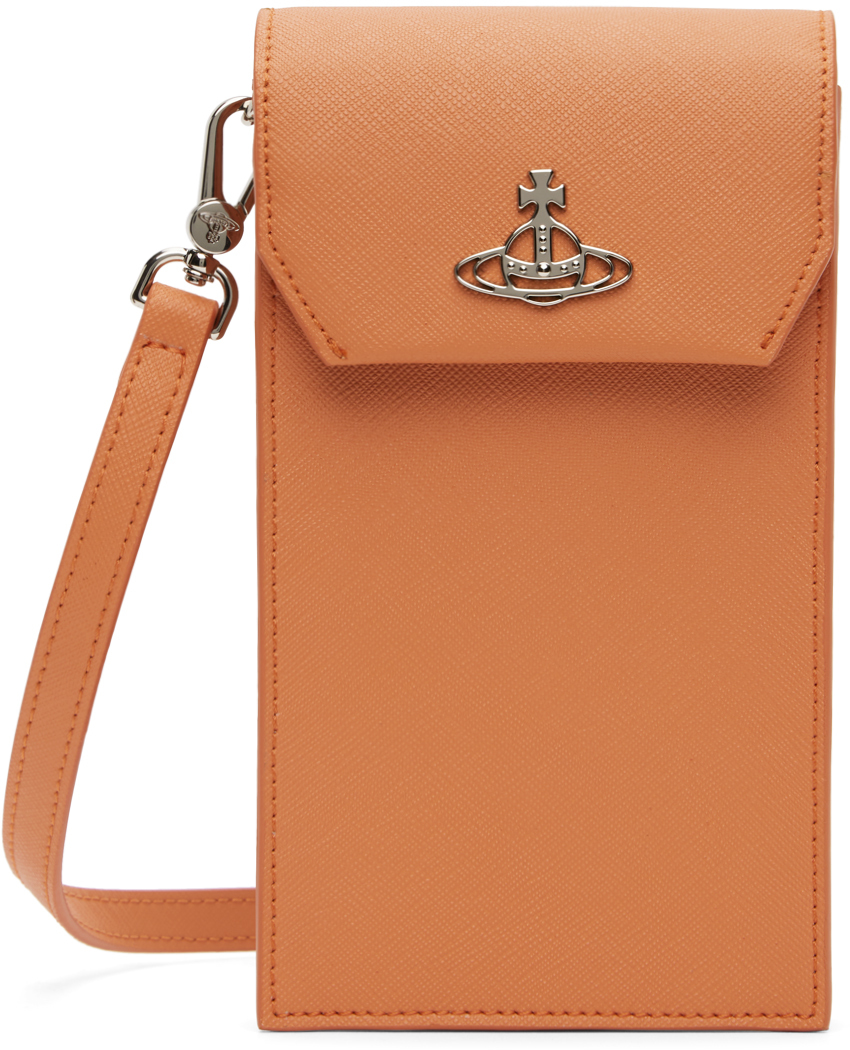 Orange Phone Pouch by Vivienne Westwood on Sale