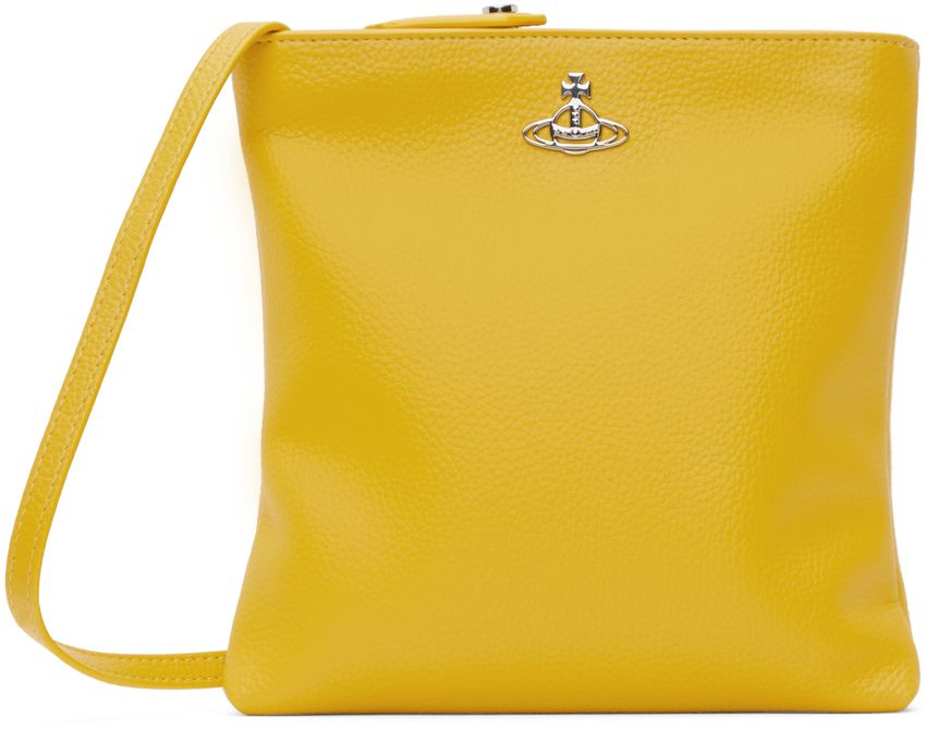 Vivienne Westwood Yellow Square Crossbody Bag