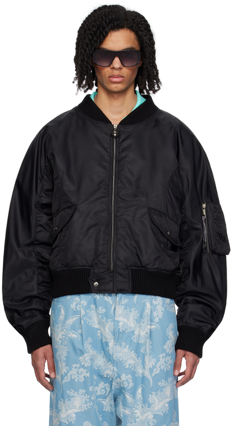 Vivienne Westwood: Black Earl Bomber Jacket | SSENSE