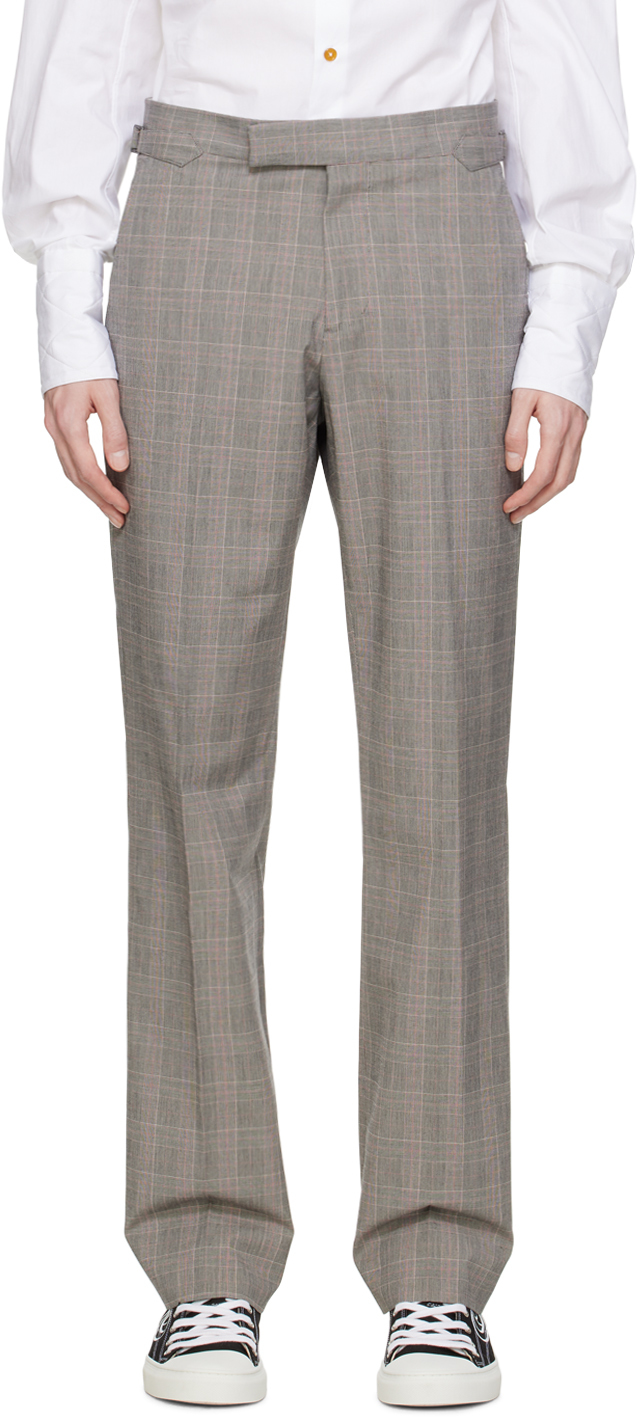 Vivienne Westwood Gray Sang Trousers In Ss24-p202