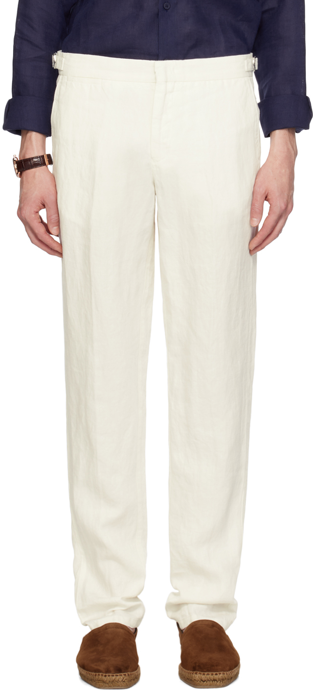 Orlebar Brown White Sand Griffon Linen Trouser – Stanley Korshak