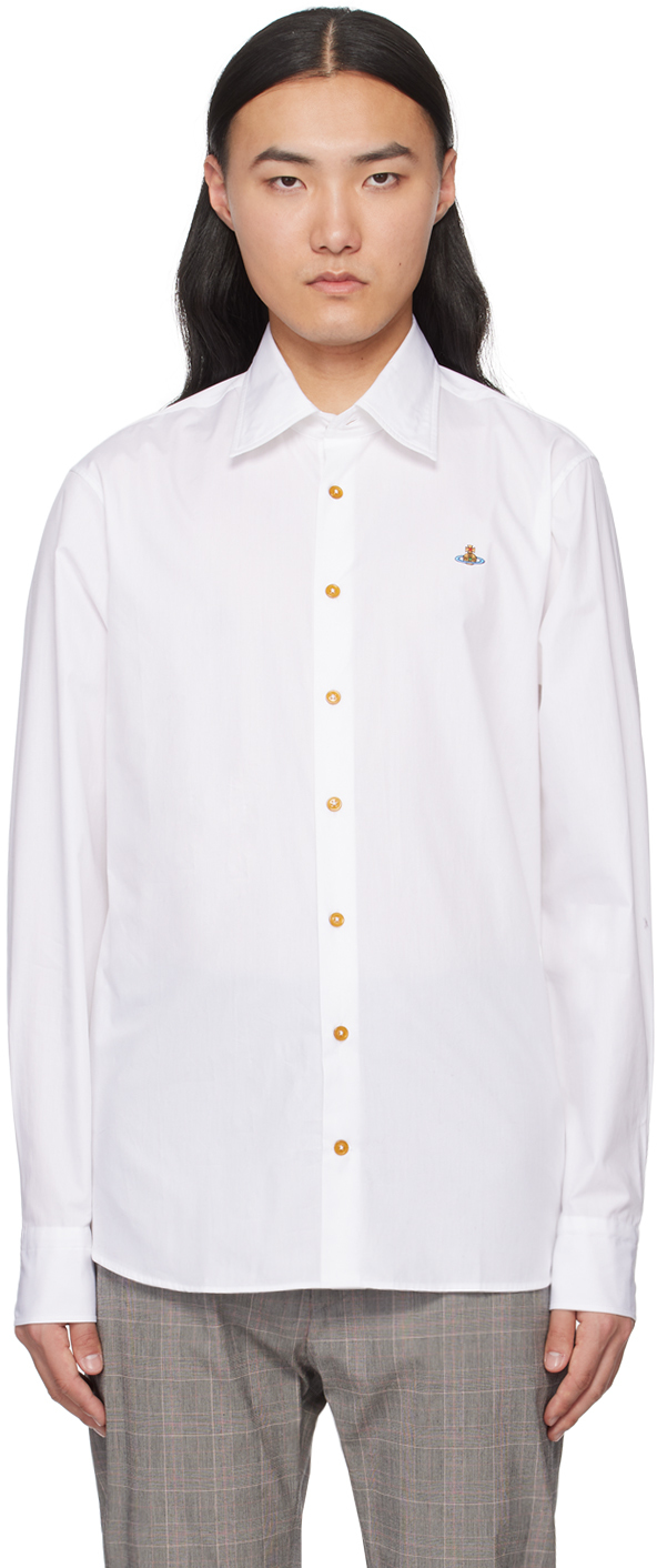 Vivienne Westwood White Ghost Shirt In Aw22-a401