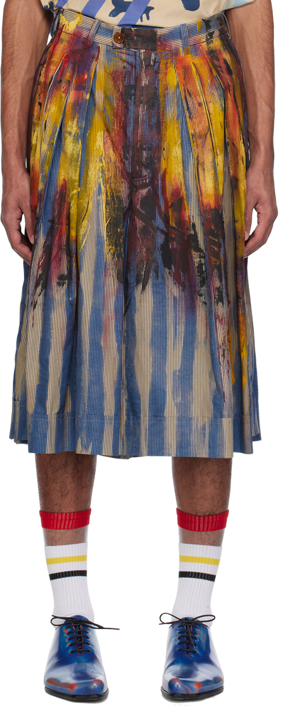 Shop Vivienne Westwood Multicolor Culotte Shorts