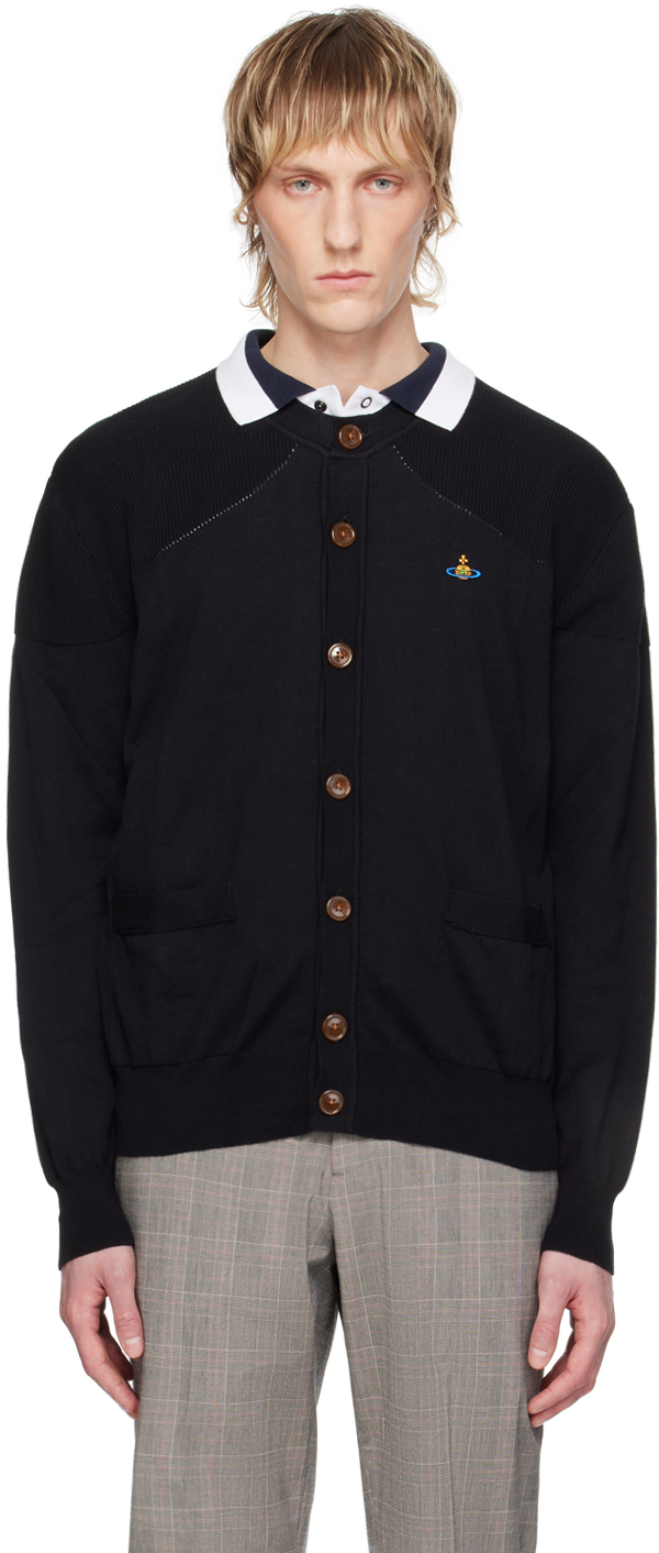 Shop Vivienne Westwood Black Mark Cardigan