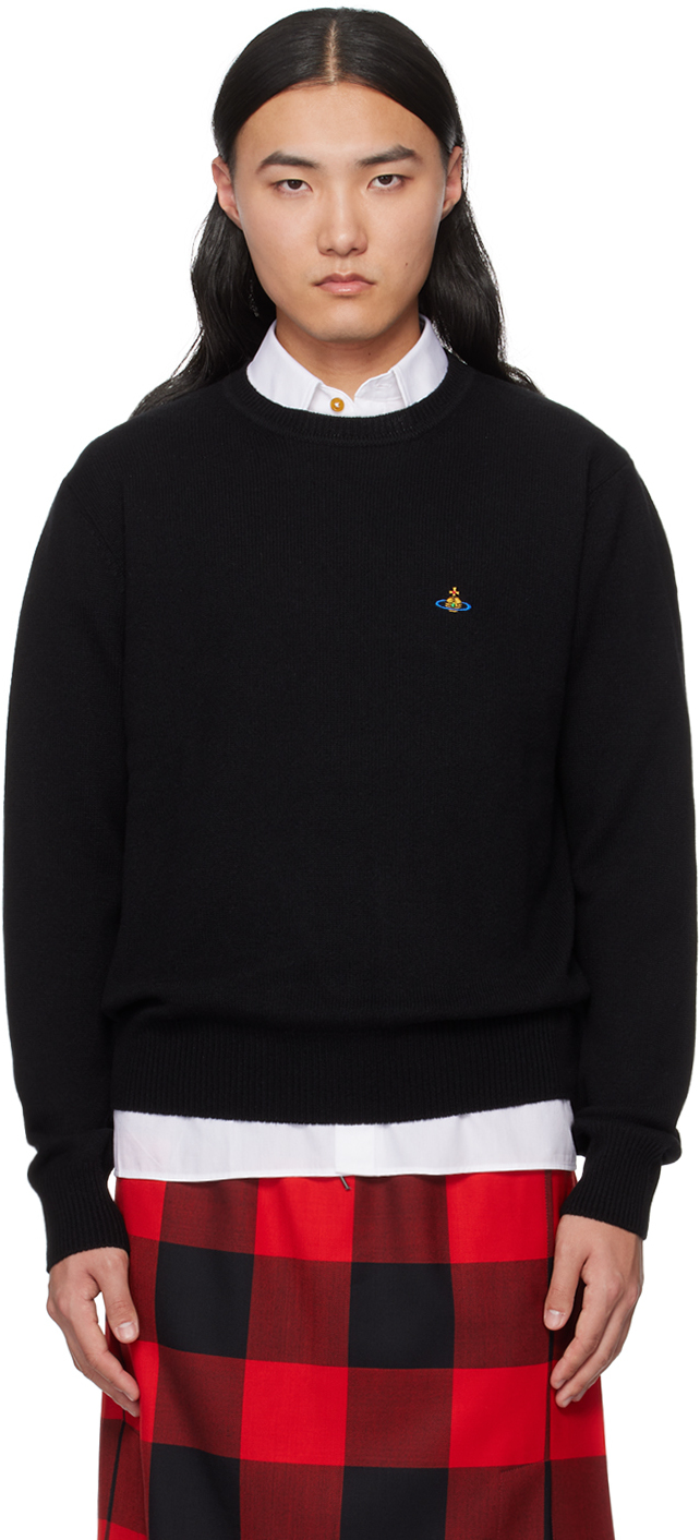 Shop Vivienne Westwood Black Alex Sweater In Ss24-n401