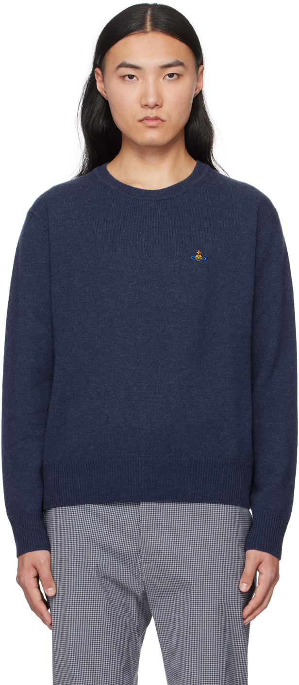 Shop Vivienne Westwood Blue Alex Sweater In Ss24-k409
