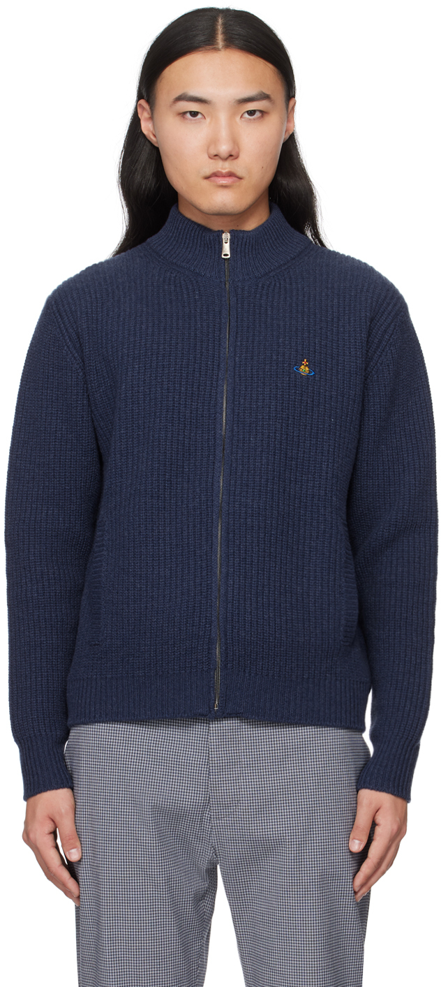 Vivienne Westwood Blue Fisherman Sweater In Ss24-k409