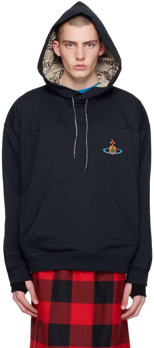 Navy Fresh Hoodie by Vivienne Westwood on Sale