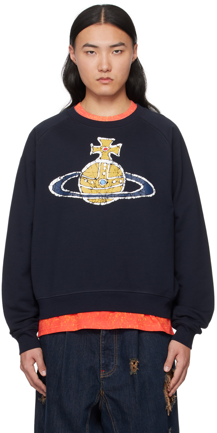 Vivienne Westwood Navy Time Machine Sweatshirt In Ss24-k410