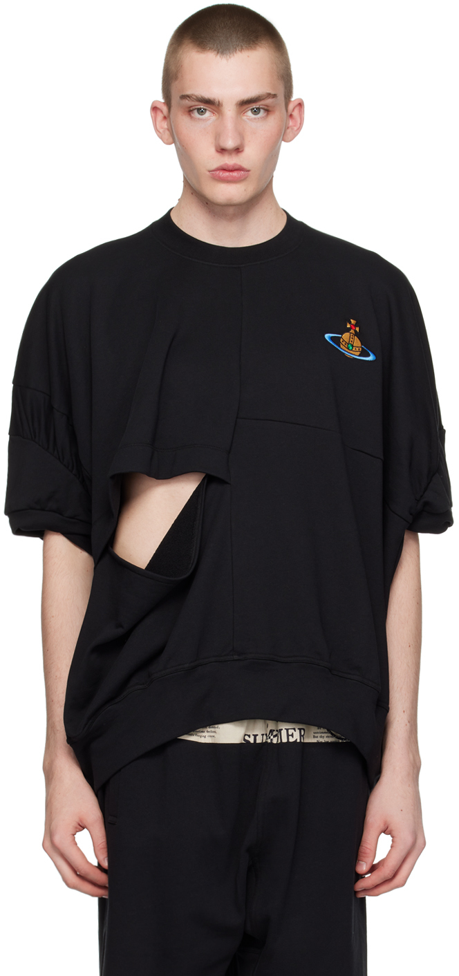 Shop Vivienne Westwood Black Twisted Sweatshirt
