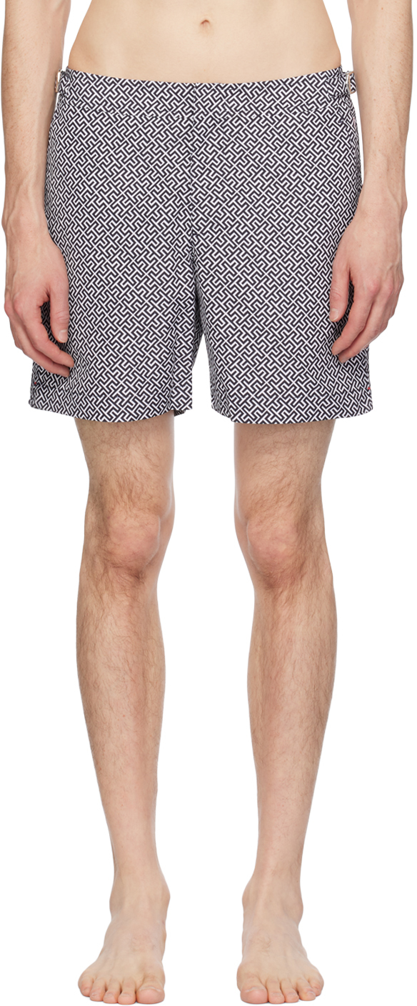 Maillot de bain Bulldog bleu marine Orlebar Brown en solde