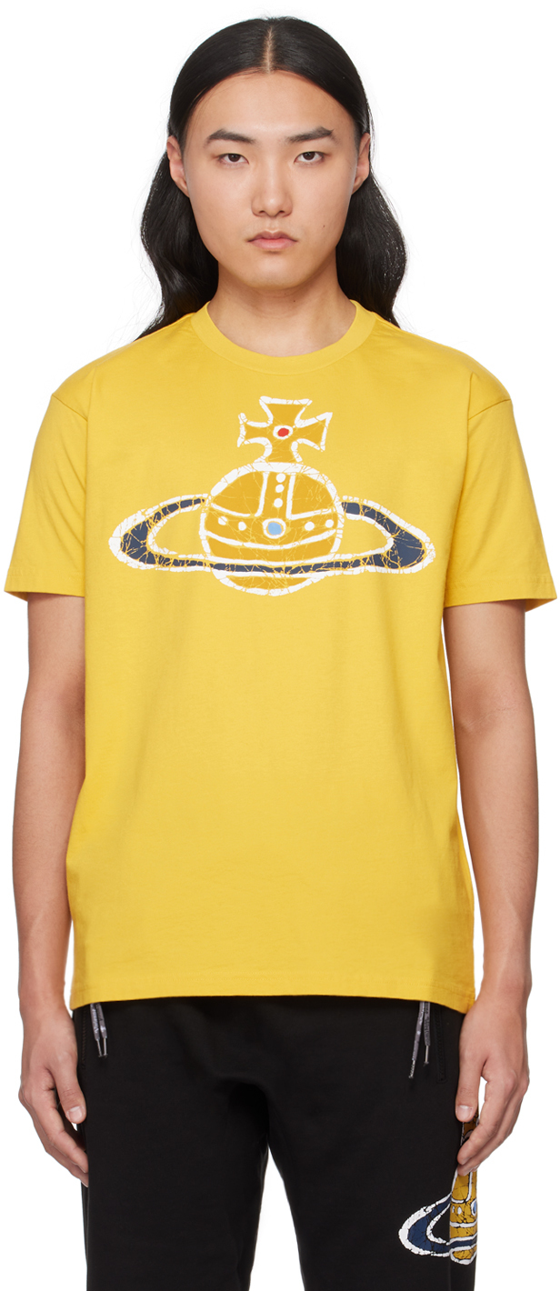 Tshirt Time Machine jaune Vivienne Westwood en solde