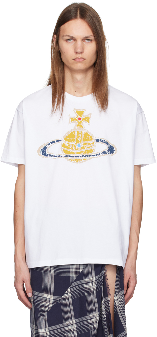 White Time Machine Classic T-Shirt by Vivienne Westwood on Sale