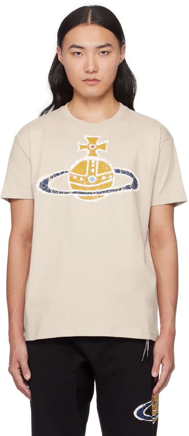 【関税込み】Vivienne Westwood ベージュ Time Machine Tシャツ Vivienne Westwoodのベージュ Time Machine Tシャツがセール中
