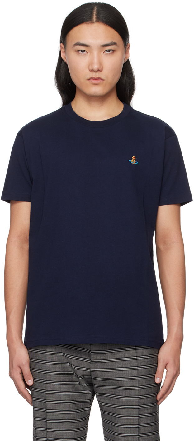 Vivienne Westwood Navy Classic T-shirt In Ss24-k410