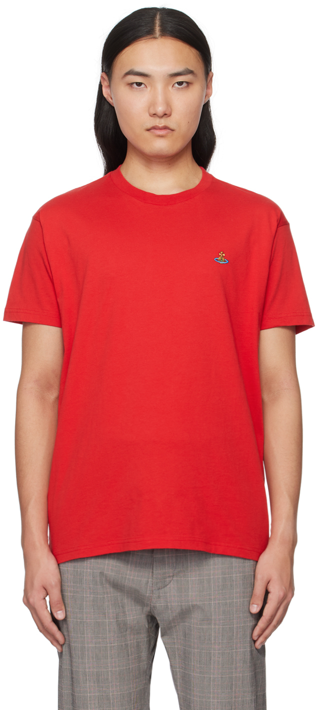 Vivienne Westwood Red Classic T-shirt In Ss24-h410