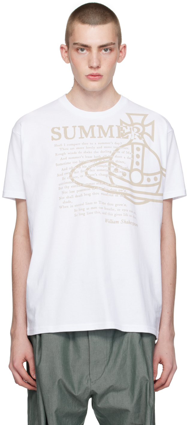 Shop Vivienne Westwood White Summer Classic T-shirt