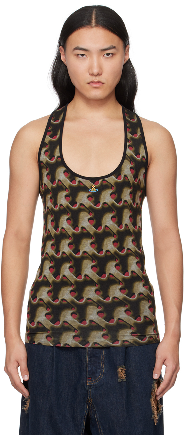 Vivienne Westwood Multicolor Embroidered Tank Top In Ss24-o321