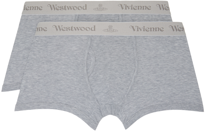 Two-Pack Gray Boxers