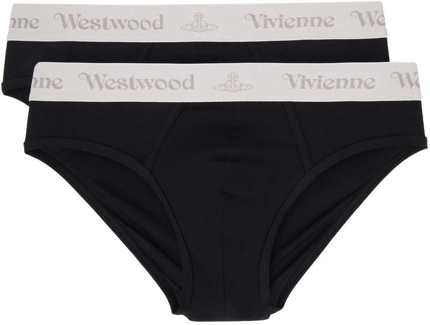 Two-Pack Black Briefs