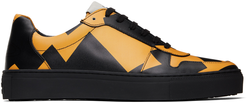 Black & Yellow Classic Sneakers