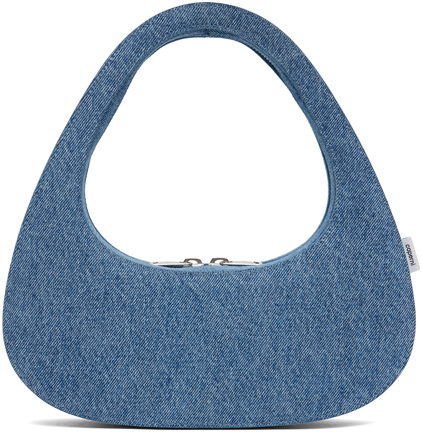 Blue Baguette Swipe Bag