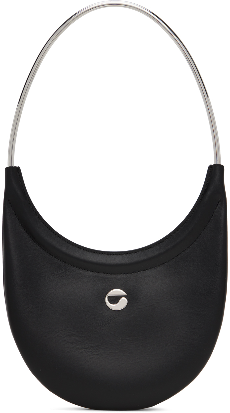Shop Coperni Black Ring Swipe Bag