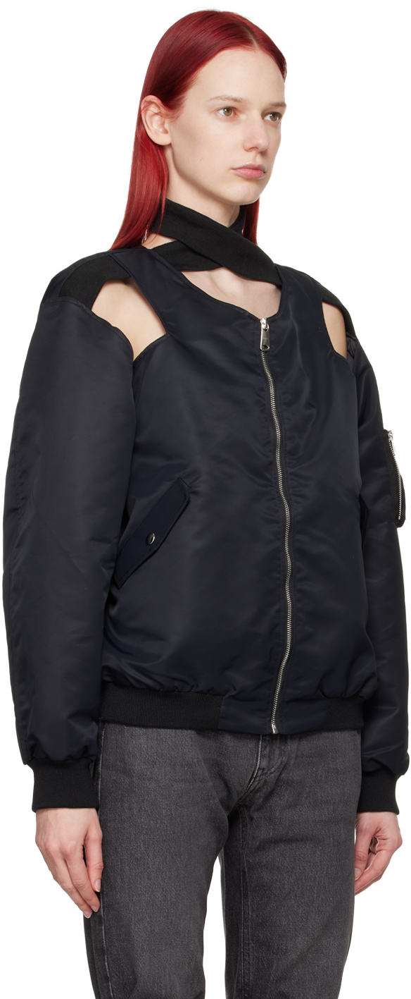 Shop Coperni Black Cut-out Bomber