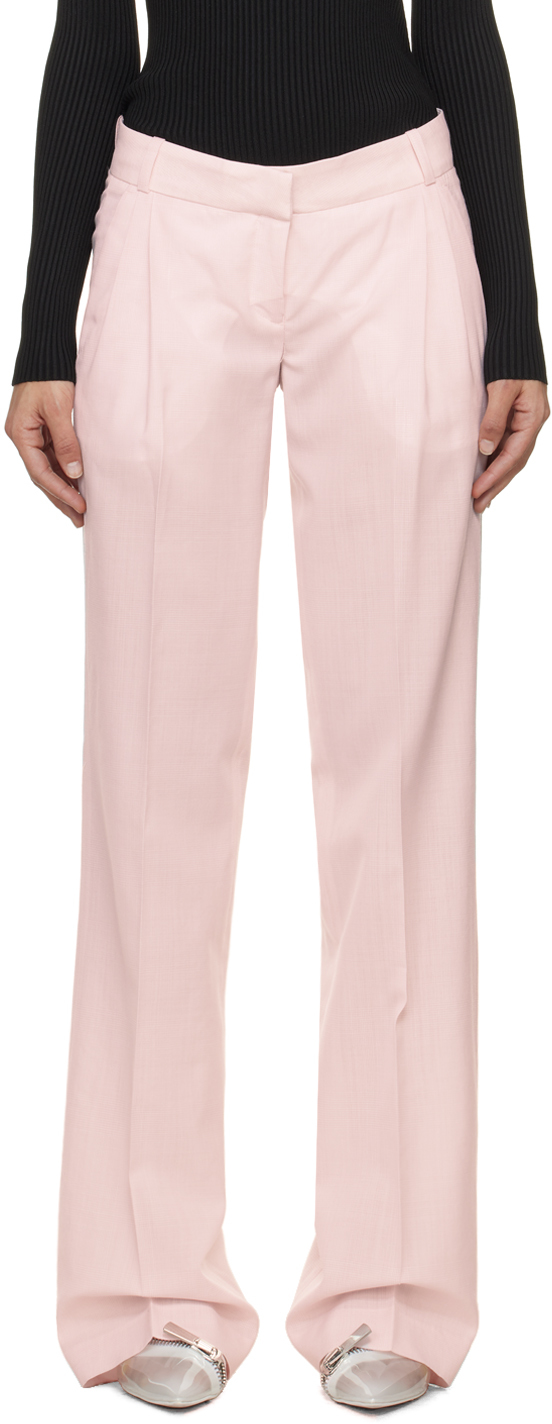Pink Glen Check Trousers