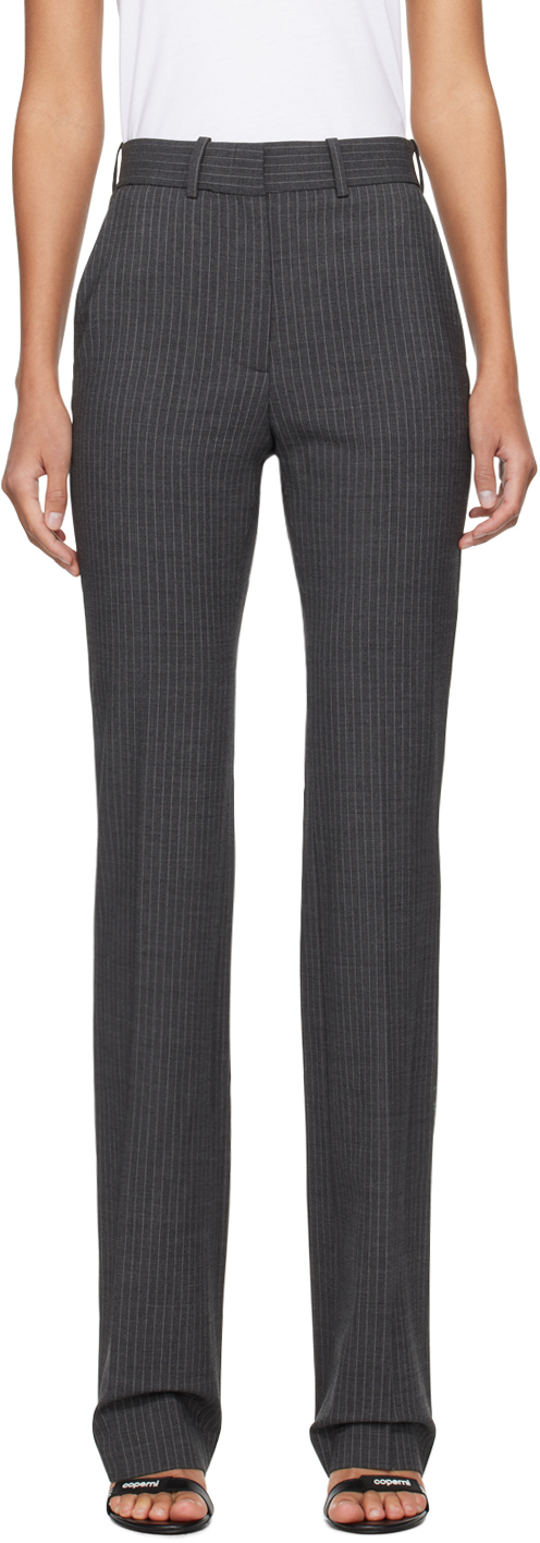 Shop Coperni Gray Tailored Trousers In Grey