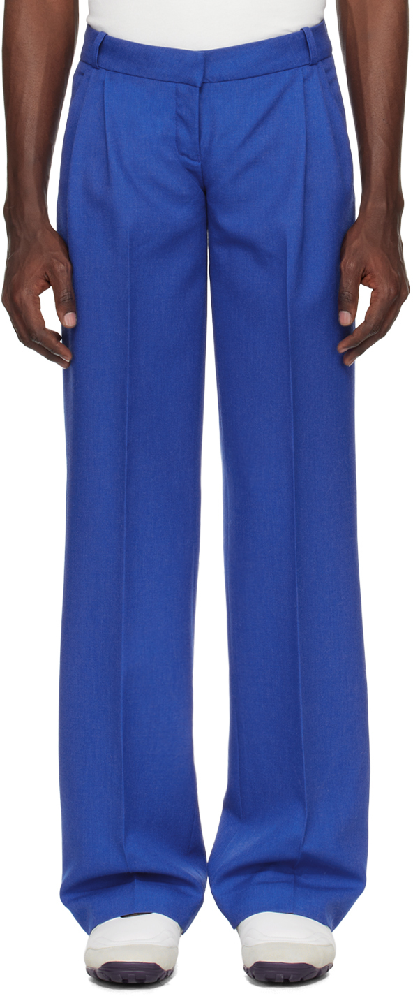 Shop Coperni Blue Tailored Trousers