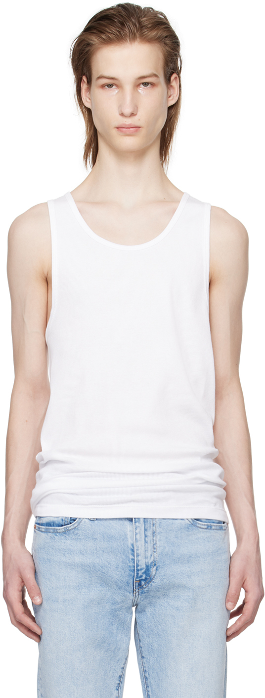 Shop Calvin Klein Underwear Three-pack White Tank Tops In 100 - White