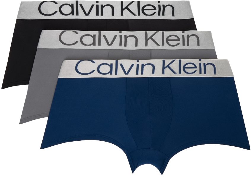 Shop Calvin Klein Underwear Three-pack Multicolor Boxers In 900 - Misc.
