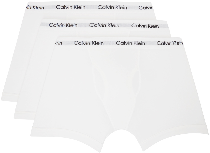 Shop Calvin Klein Underwear Three-pack White Boxer Briefs In 110 - White