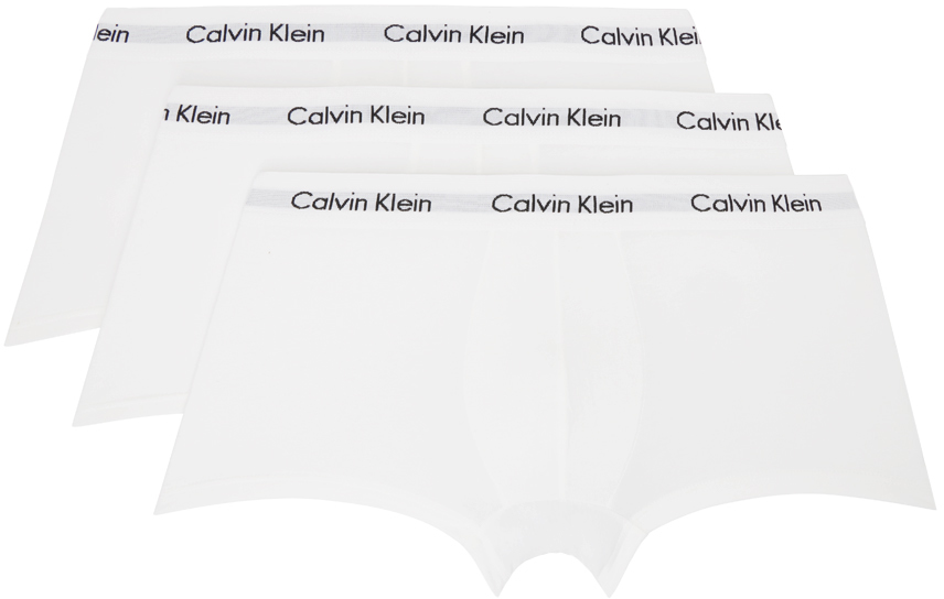 Shop Calvin Klein Underwear Three-pack White Boxers In 110 - White