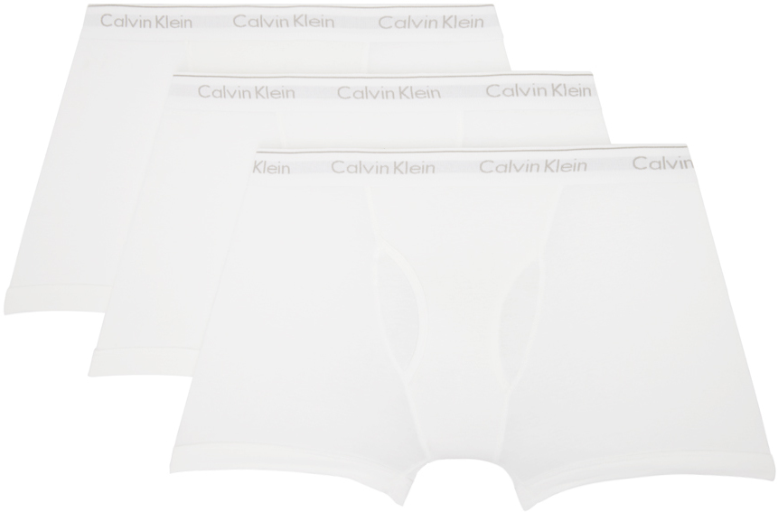 Shop Calvin Klein Underwear Three-pack White Classics Boxers In 100 - White