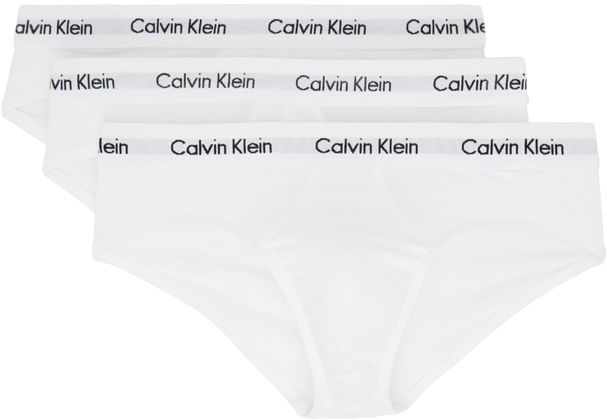 Shop Calvin Klein Underwear Three-pack White Briefs In 110 - White